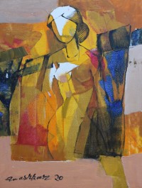 Mashkoor Raza, 12 x 16 Inch, Oil on Canvas, Figurative Painting, AC-MR-347